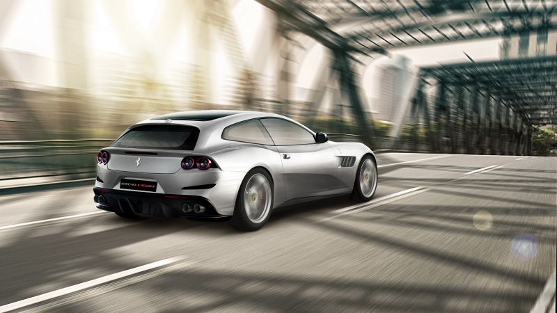 Ferrari GTC4lusso T, paris auto show 2016, Shooting brake, silver (horizontal)