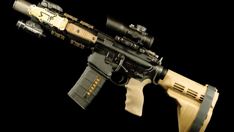 AR-15 rifle, 5, 56×45, U.S. Army (horizontal)
