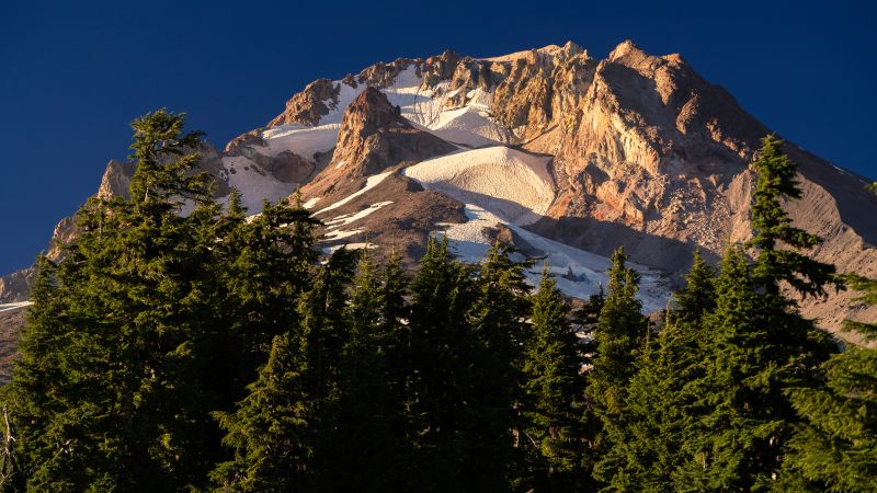 Mountains, 4k, HD wallpaper, snow, forest (horizontal)