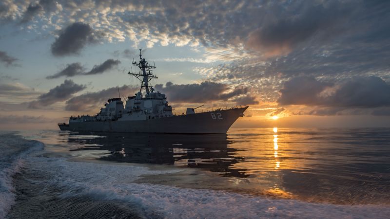 USS Lassen (DDG-82), Arleigh Burke-class, guided missile destroyer, USA Navy (horizontal)