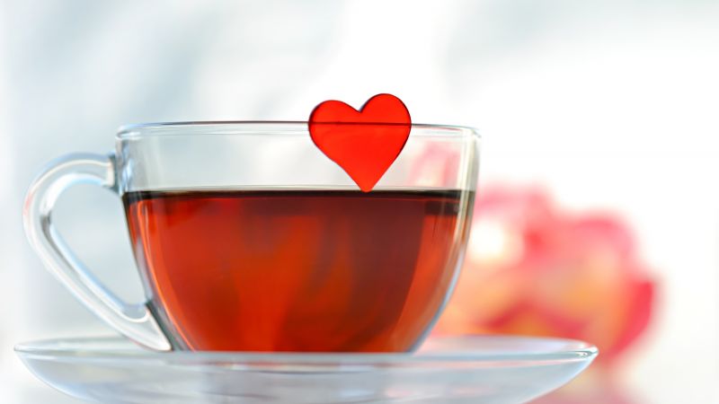 love image, heart, 4k (horizontal)