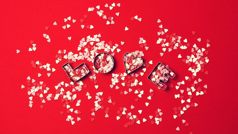 love image, heart, HD (horizontal)