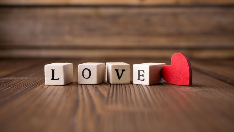 love image, heart, HD (horizontal)
