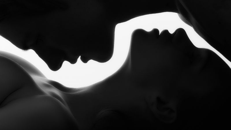 love image, kiss, HD (horizontal)