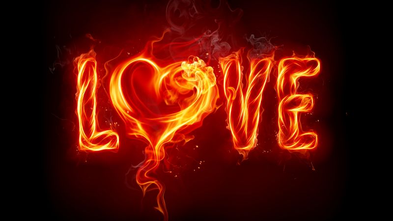 love image, heart, HD (horizontal)