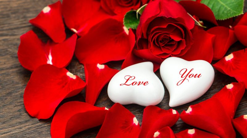 love image, heart, HD (horizontal)