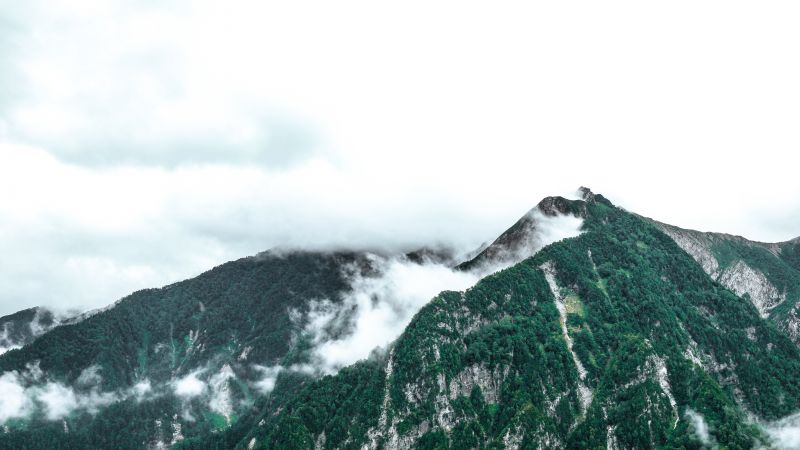 landscape, mountain, clouds, 6k (horizontal)