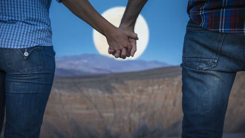 love image, hands, moon, 5k (horizontal)