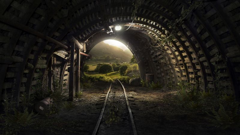 tunnel, nature, 4k (horizontal)