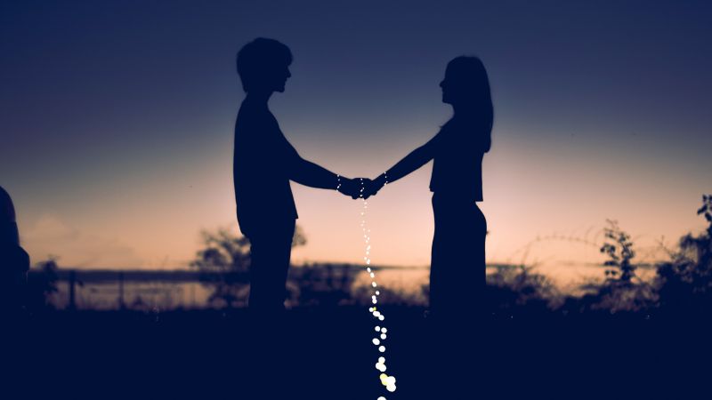 love image, couple, 4k (horizontal)