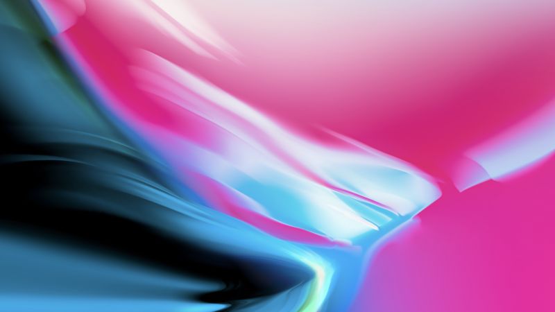 iPhone X wallpaper, iPhone 8, iOS 11, colorful, HD (horizontal)