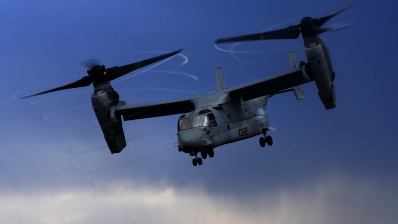 V-22 Osprey, tiltrotor, multi-mission aircraft, Bell, Boeing, US Army, U.S. Air Force (horizontal)