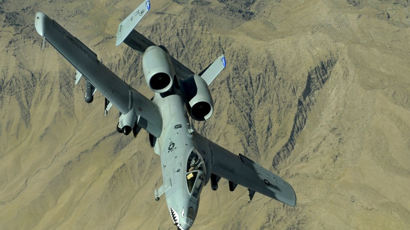 Thunderbolt II, jet aircraft, Fairchild Republic, A-10, attack aircraft, U.S. Air Force (horizontal)