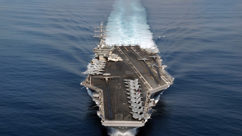 USS Ronald Reagan, aircraft carrier, CVN-76, Nimitz, U.S. Navy (horizontal)