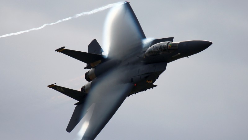 F-15, tactical fighter, Eagle, McDonnell Douglas, USAF, U.S. Air Force, aircraft (horizontal)