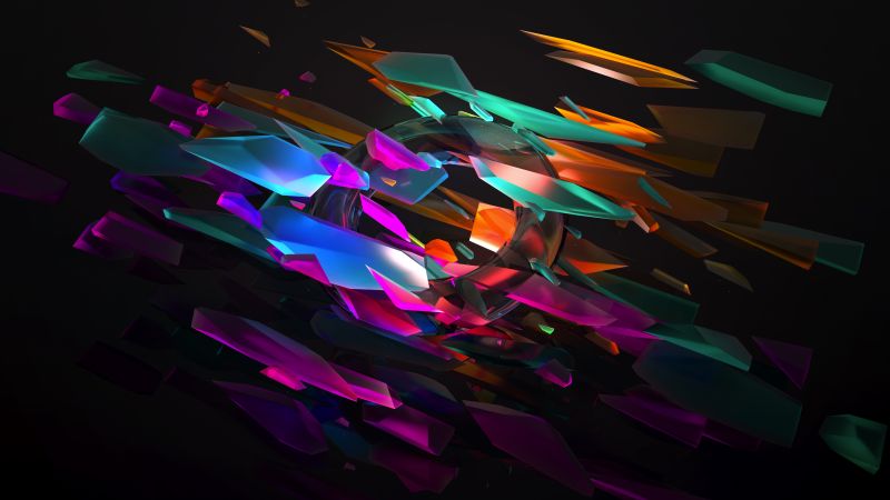 3D, glass, 5k (horizontal)