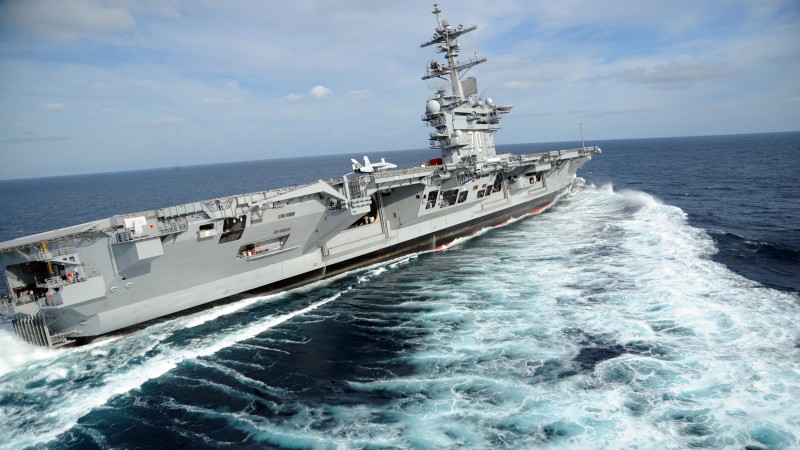 USS Carl Vinson, carrier, CVN-70, U.S. Navy, Nimitz, sea, maneuver (horizontal)