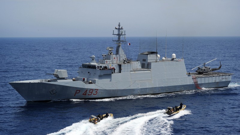 corvette, Comandante Foscari, Saar, Italian Navy, military ship, Germany, warship (horizontal)