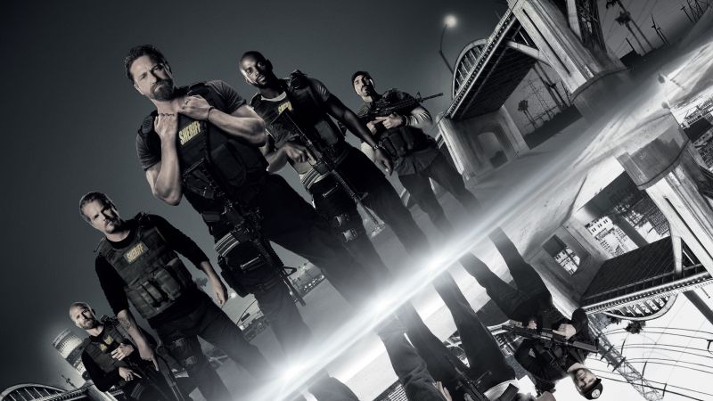 Den of Thieves, Gerard Butler, Maurice Compte, Mo McRae, Brian Van Holt, Kaiwi Lyman, 4k (horizontal)
