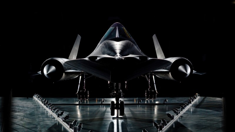 SR-71, Lockheed, Blackbird, jet, plane, aircraft, presentation, U.S. Air Force (horizontal)