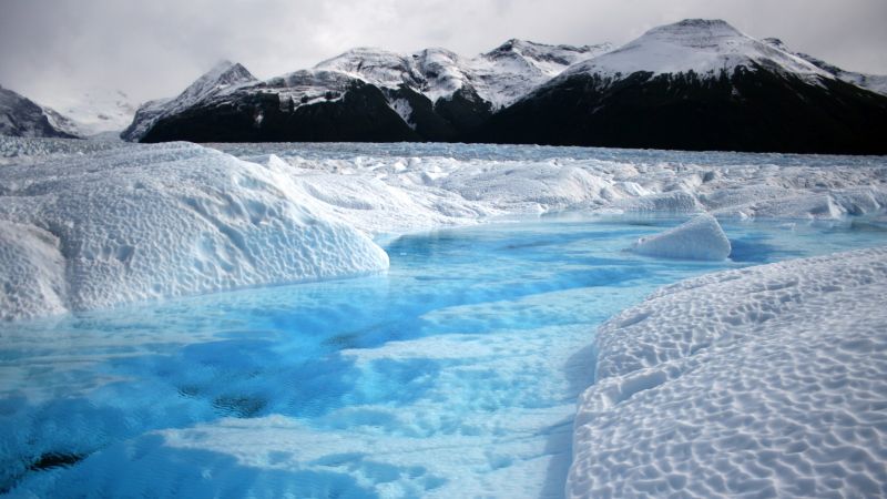 mountains, glacier, Chile, snow, 4k (horizontal)