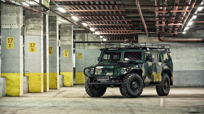 GAZ Tigr, infantry mobility vehicle, Tigr-2, Tiger, Kornet-EM, Russian Army, Russia (horizontal)