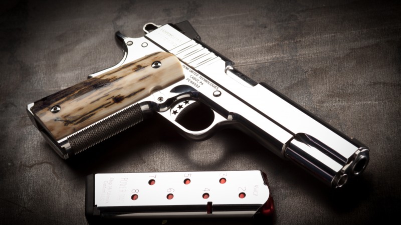 Cabot 1911, pistol, 4K, silver (horizontal)