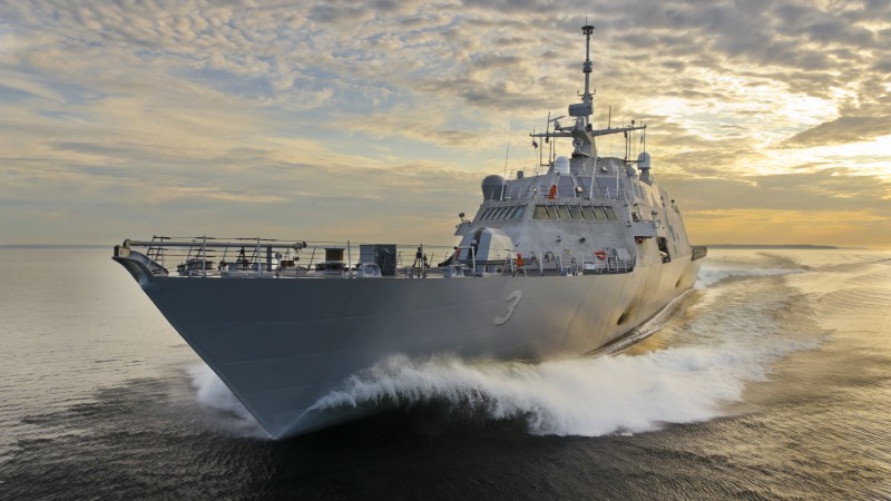 USS Fort Worth, LCS-3, littoral, Freedom-class, combat ship, U.S. Navy, USA Army, sea (horizontal)