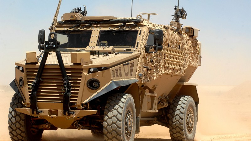 Ocelot, Foxhound, Force Protection, armoured vehicle, LPPV, MRAP, British Army (horizontal)