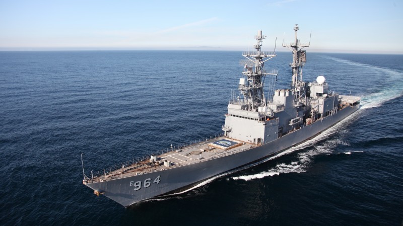 USS Paul F. Foster, destroyer, Spruance-class, DD-964, U.S. Navy, warship (horizontal)
