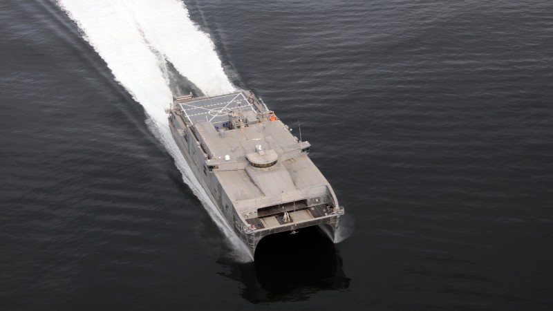 USNS Spearhead, JHSV-1, Spearhead-class, high-speed, TSV, U.S. Navy (horizontal)