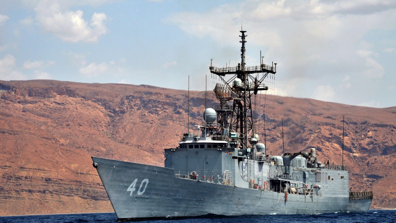 USS Oliver Hazard Perry, frigate, class, FFG-7, warship, U.S. Navy (horizontal)