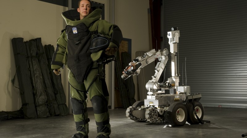 sapper, combat engineer, Sapper Tab, robot, combat support, photo art, Stacy Pearsall (horizontal)
