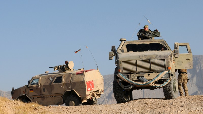 ATF Dingo, KMW, infantry mobility vehicle, MPPV PC, soldier, Afghanistan, Bundeswehr (horizontal)