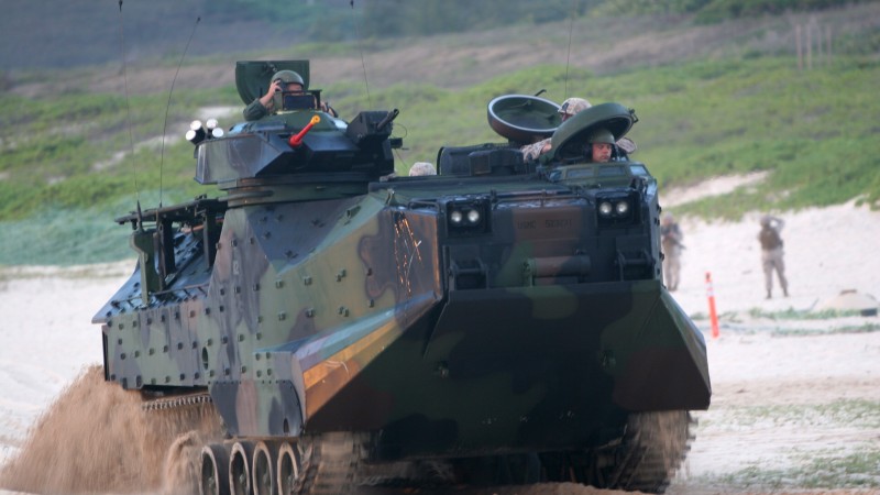 AAV, U.S. Marine, amtrack, assault amphibious vehicle, LVTP-7, U.S. Army (horizontal)