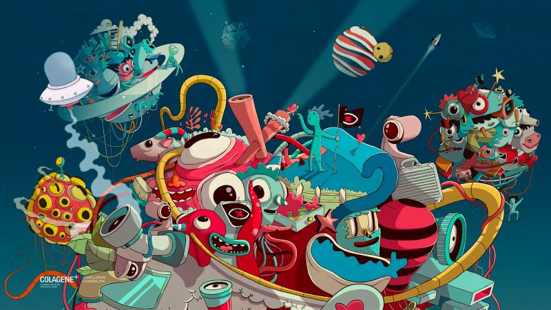 artwork, colorful, 5K (horizontal)