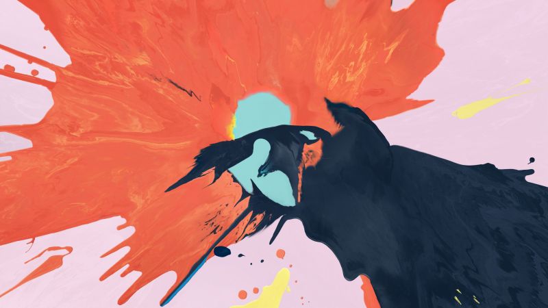 abstract, colorful, iPad Pro 2018, 4K (horizontal)