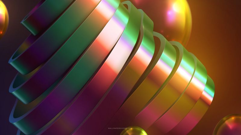 abstract, 3D, colorful, 8k (horizontal)