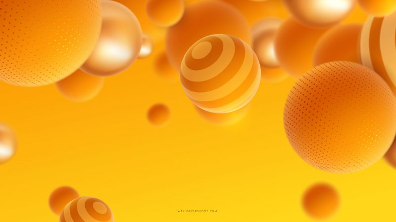 abstract, 3D, colorful, pearls, 8k (horizontal)