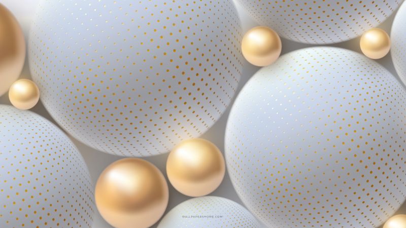 abstract, 3D, colorful, pearls, 8k (horizontal)
