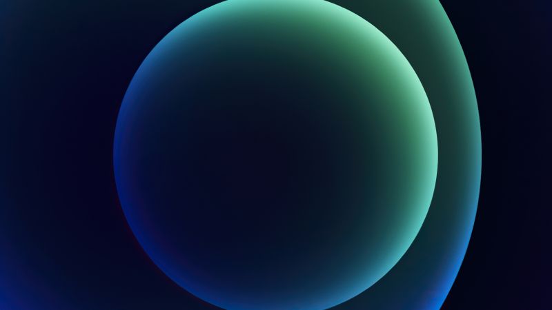 iPhone 12, blue, abstract, Apple October 2020 Event, 4K (horizontal)