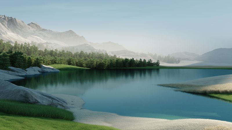 Windows 11, landscape, Microsoft, 4K (horizontal)