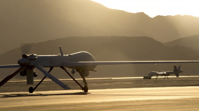 MQ-9 Reaper, MQ-9, drone, Combat, USA Army, landing (horizontal)