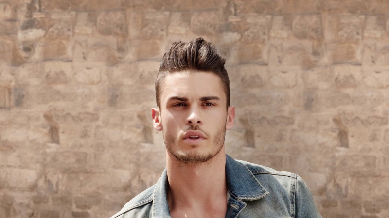 Baptiste Giabiconi, Top Fashion Models 2015, model, singer, Chanel, Fendi, Karl Lagerfeld (horizontal)
