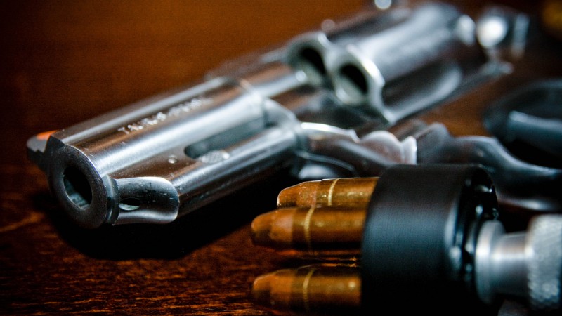 Smith & Wesson .357 Magnum Taurus, revolver (horizontal)