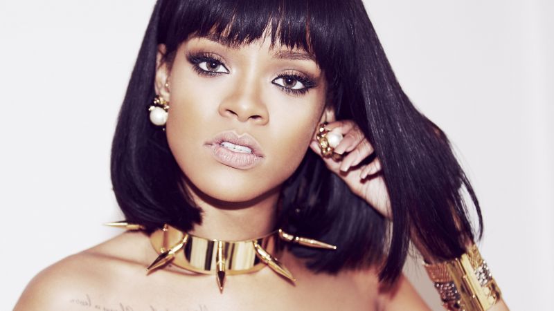 Rihanna, Top music artist and bands, singer, actress, red hair (horizontal)