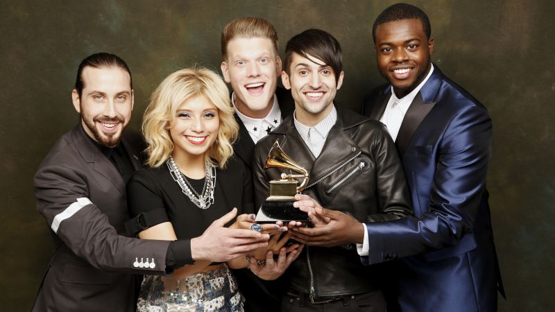 Pentatonix, Top music artist and bands, Scott Hoying, Mitch Grassi, Kirstie Maldonado, Avi Kaplan, Kevin Olusola (horizontal)