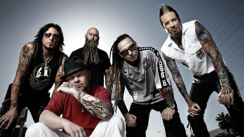 Five Finger Death Punch, Top music artist and bands, Ivan Moody, Zoltan Bathory, Jeremy Spencer, Jason Hook, Chris Kael (horizontal)