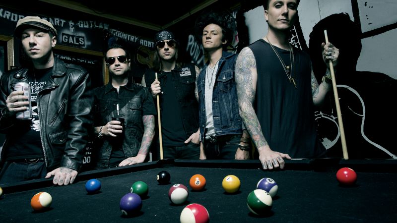 Avenged Sevenfold, Top music artist and bands, M. Shadows, Zacky Vengeance, Synyster Gates, Johnny Christ (horizontal)