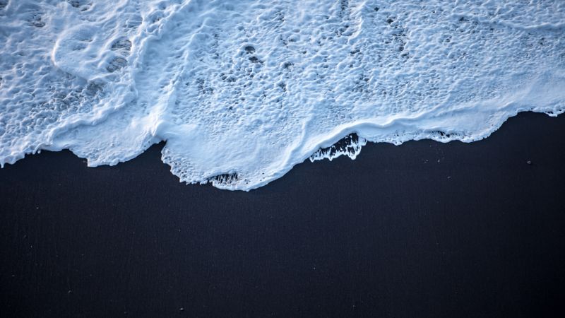 Iceland, 4k, 5k wallpaper, sea, shore, sand (horizontal)